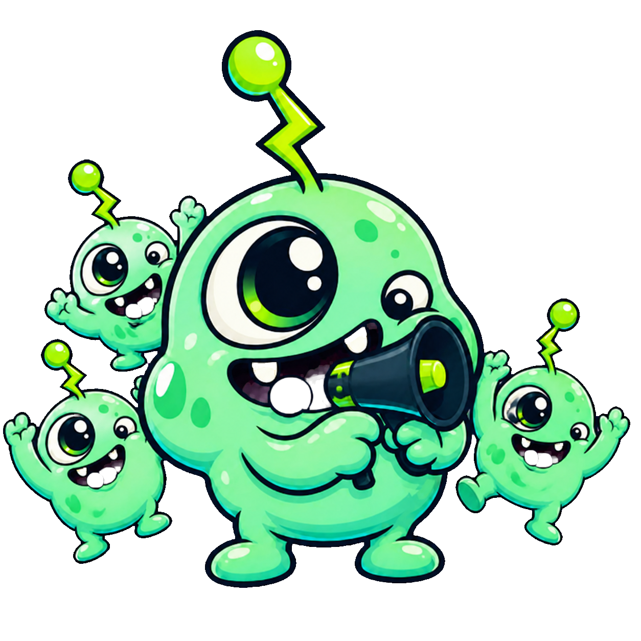 BLIP SWARM — Blip mascot artwork